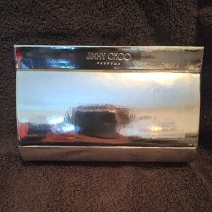 Jimmy Choo Metallic Silver Clutch